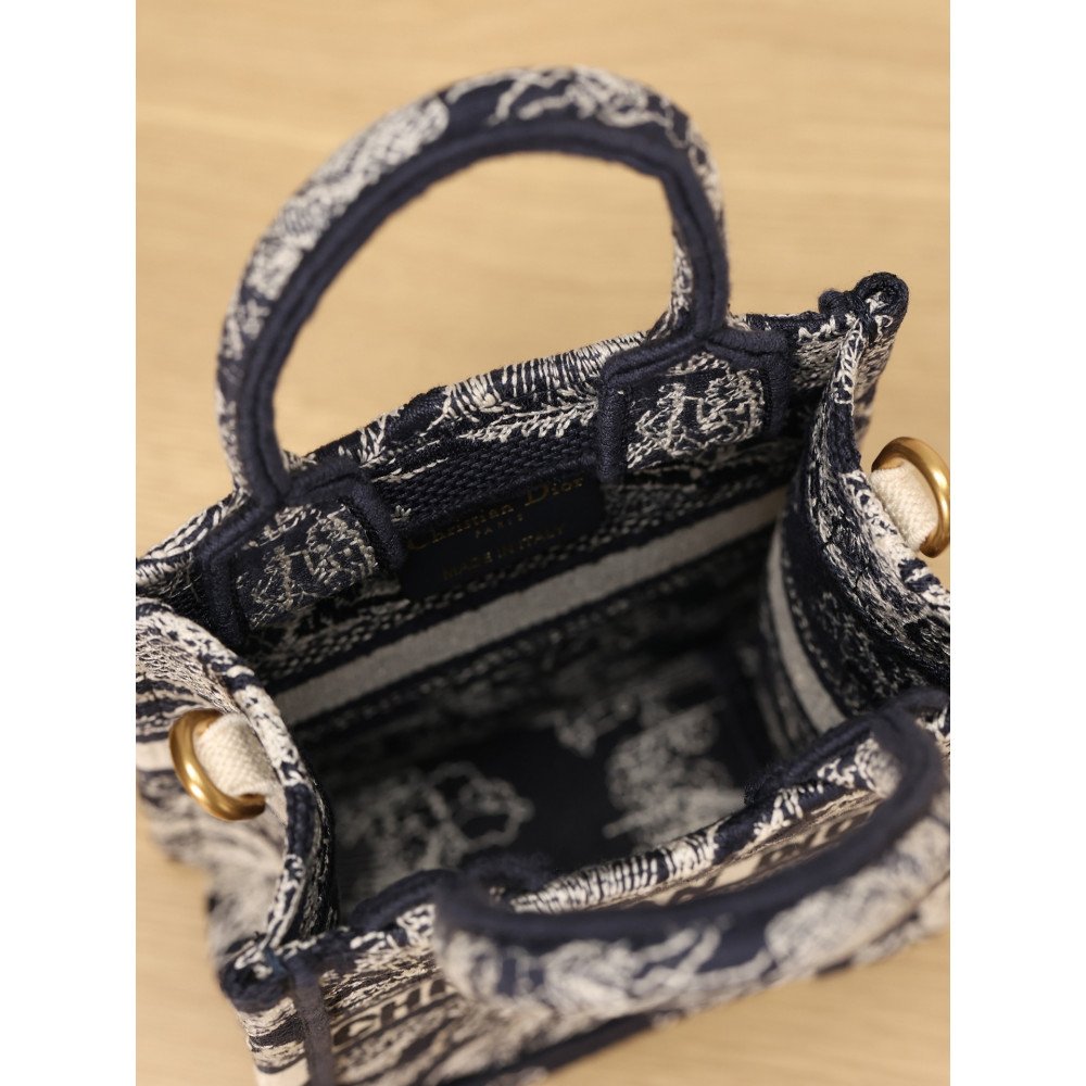 Mini Dior Book Tote Phone Bag