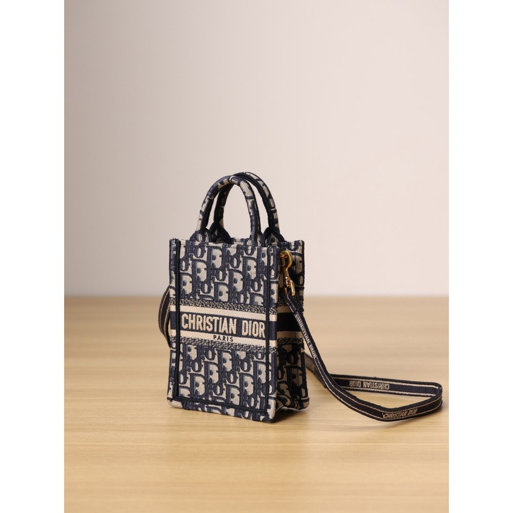Mini Dior Book Tote Phone Bag