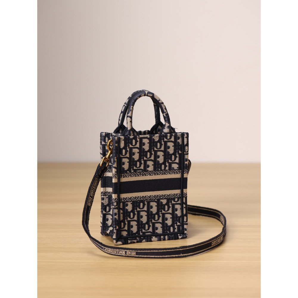 Mini Dior Book Tote Phone Bag
