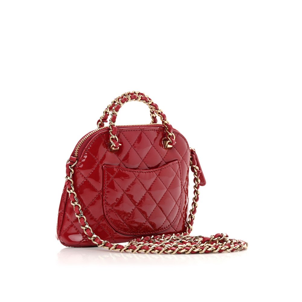 Chanel Shiny Coco Clutch With Chain Bag