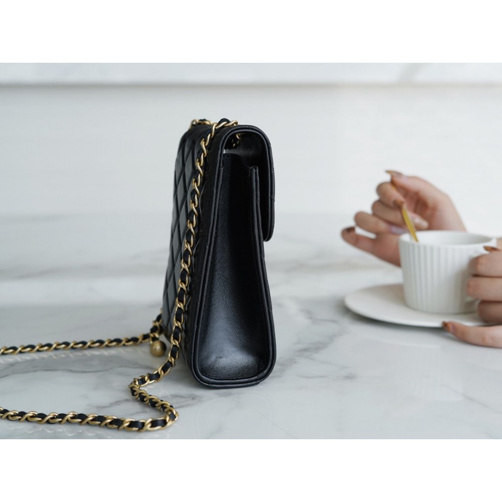Chanel Pearl Crush Phone Holder With Chain Bag