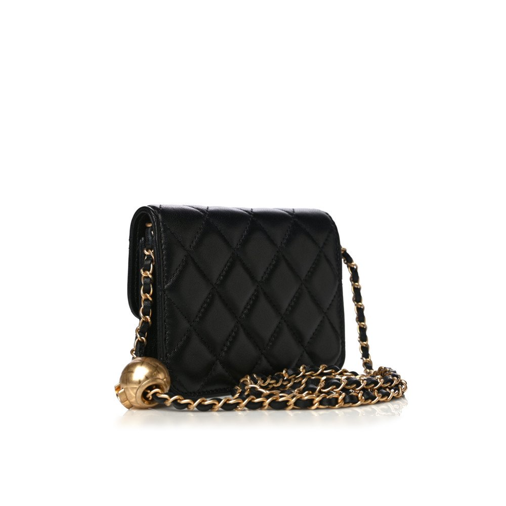 Chanel Pearl Crush Clutch With Chain Bag Chanel Pearl Crush Clutch With Chain Bag