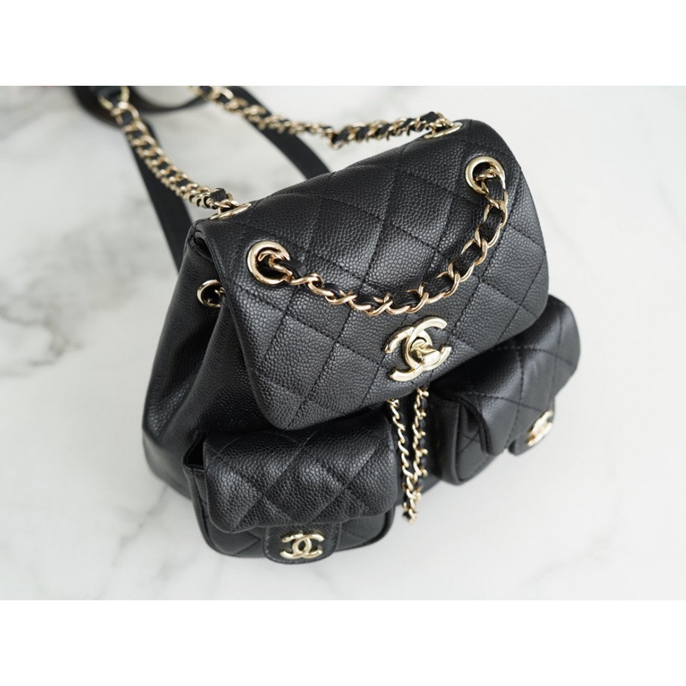 Chanel Mini Duma Pockets Drawstring Backpack
