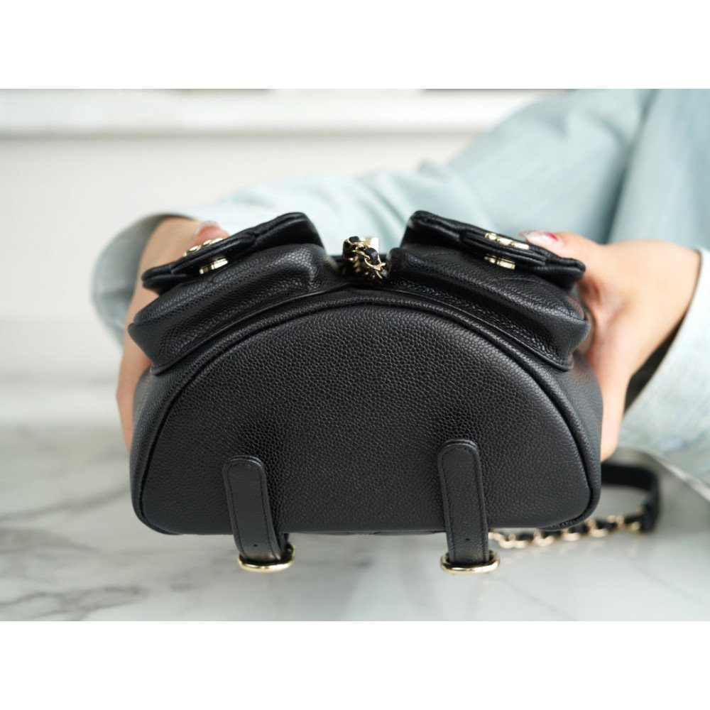 Chanel Mini Duma Pockets Drawstring Backpack