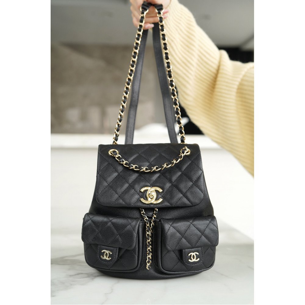 Chanel Large Duma Pockets Drawstring Backpack