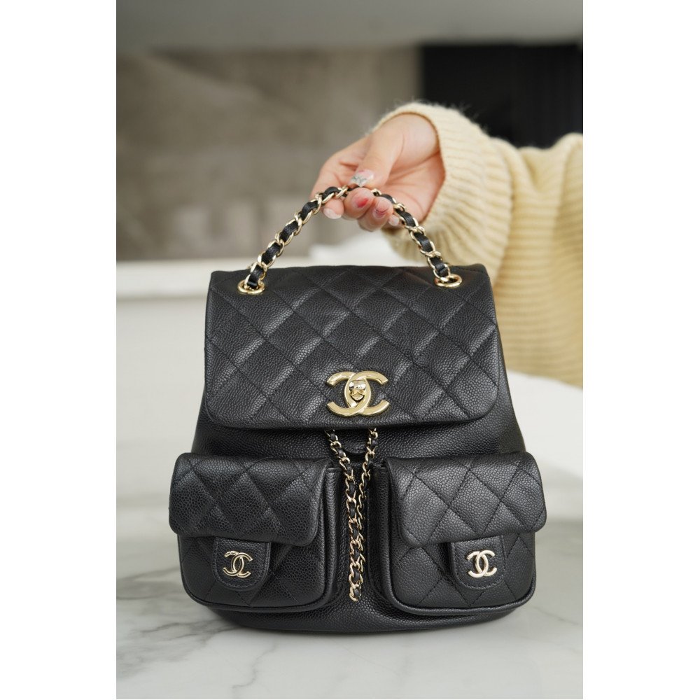 Chanel Large Duma Pockets Drawstring Backpack