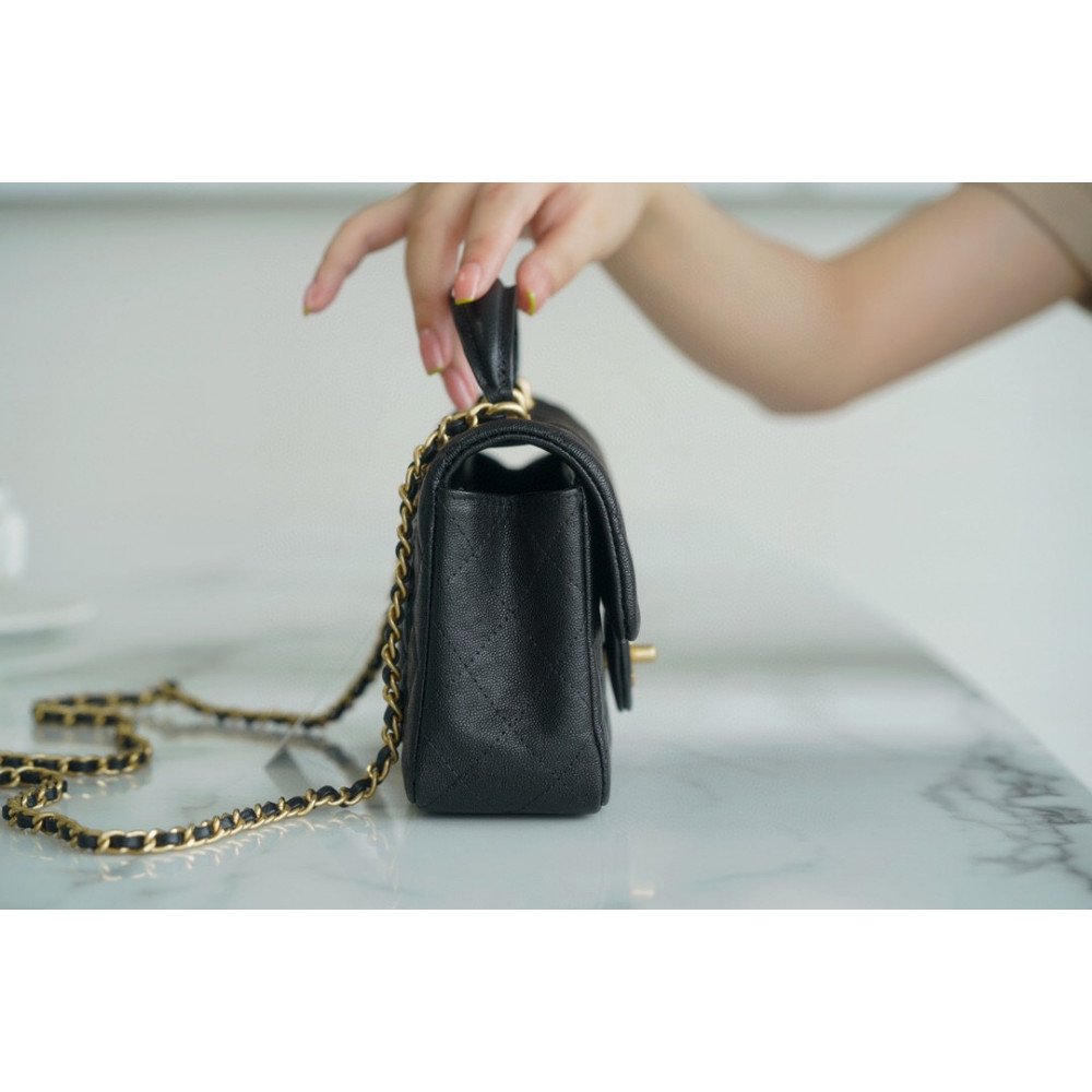 Chanel Mini Top Handle Rectangular Flap Bag Chanel Mini Top Handle Rectangular Flap Bag