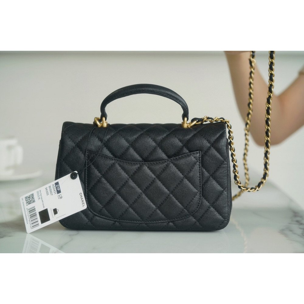 Chanel Mini Top Handle Rectangular Flap Bag Chanel Mini Top Handle Rectangular Flap Bag
