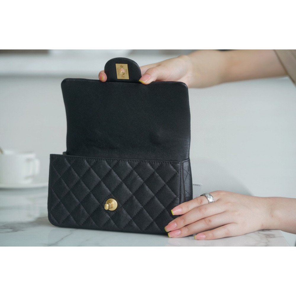 Chanel Mini Top Handle Rectangular Flap Bag Chanel Mini Top Handle Rectangular Flap Bag