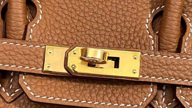 BIRKIN 25 GOLD TOGO H041344CC37 Details 3 BIRKIN 25 GOLD TOGO H041344CC37 Details 3