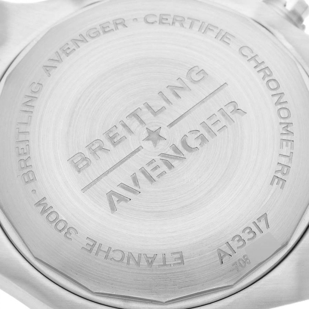 Breitling Avenger Chronograph 45 Black Dial Steel Mens Watch A13317 Breitling Avenger Chronograph 45 Black Dial Steel Mens Watch A13317