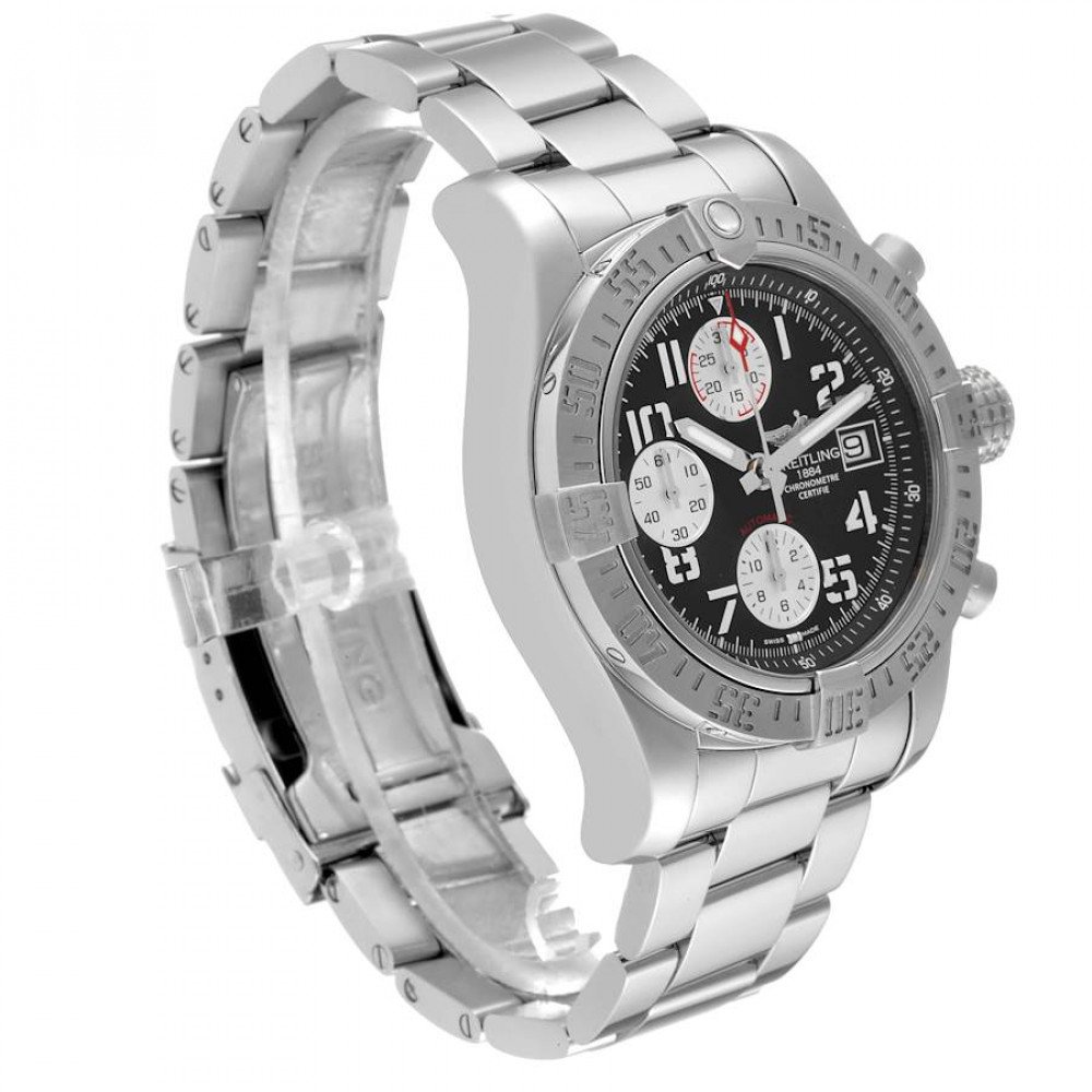 Breitling Avenger II Tungsten Gray Dial Steel Mens Watch A13381 Breitling Avenger II Tungsten Gray Dial Steel Mens Watch A13381