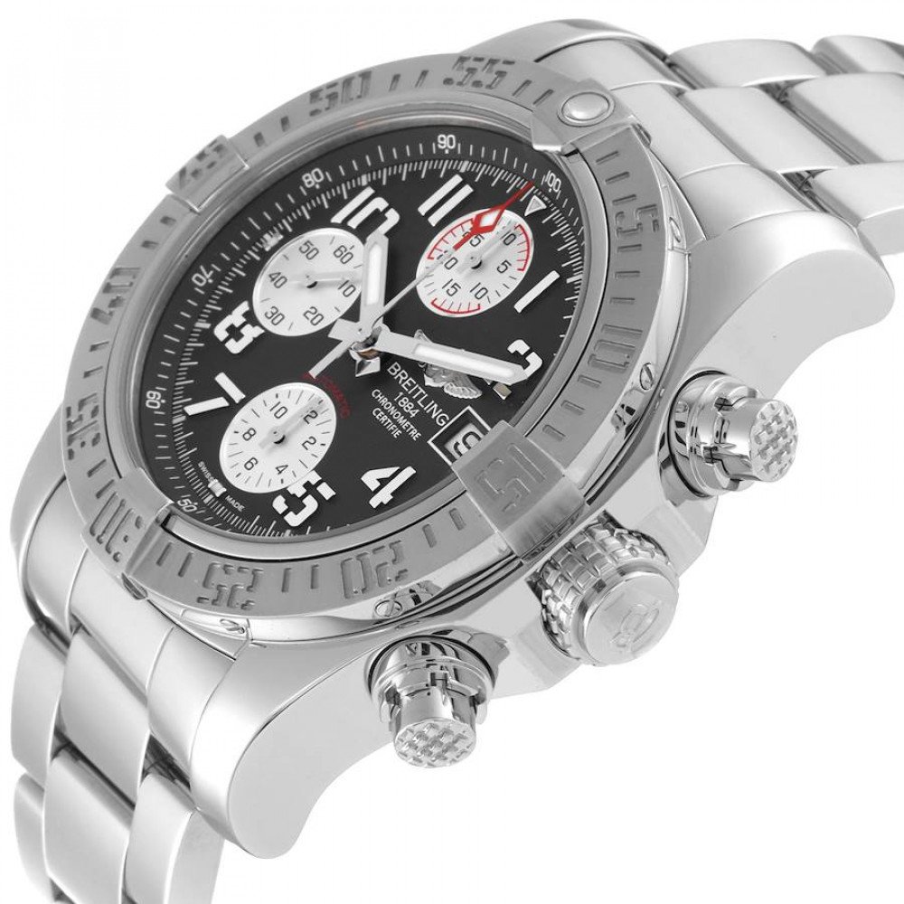 Breitling Avenger II Tungsten Gray Dial Steel Mens Watch A13381 Breitling Avenger II Tungsten Gray Dial Steel Mens Watch A13381