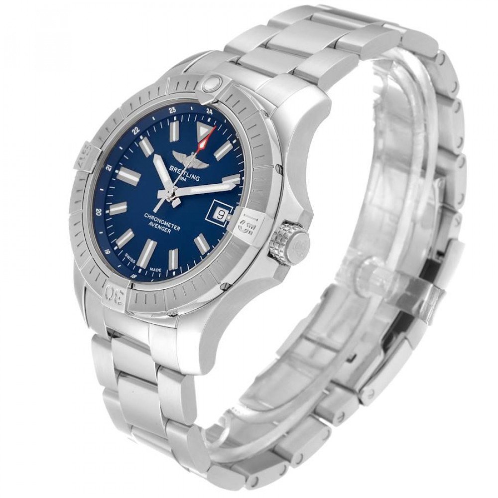 Breitling Avenger Blue Dial Stainless Steel Mens Watch A17318 Breitling Avenger Blue Dial Stainless Steel Mens Watch A17318