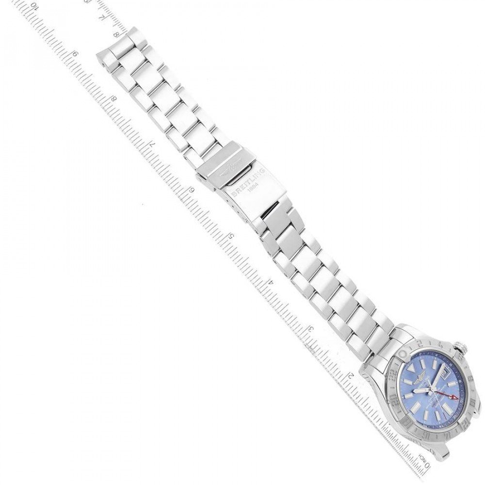 Breitling Avenger II GMT Blue Mother of Pearl Dial Steel Mens Watch A32390 Breitling Avenger II GMT Blue Mother of Pearl Dial Steel Mens Watch A32390
