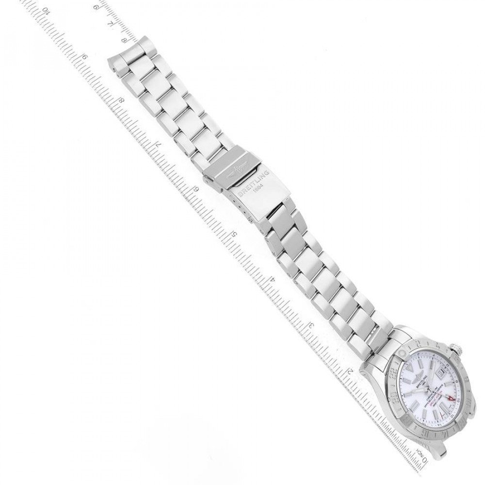 Breitling Avenger II GMT Mother of Pearl Dial Steel Mens Watch A32390 Breitling Avenger II GMT Mother of Pearl Dial Steel Mens Watch A32390