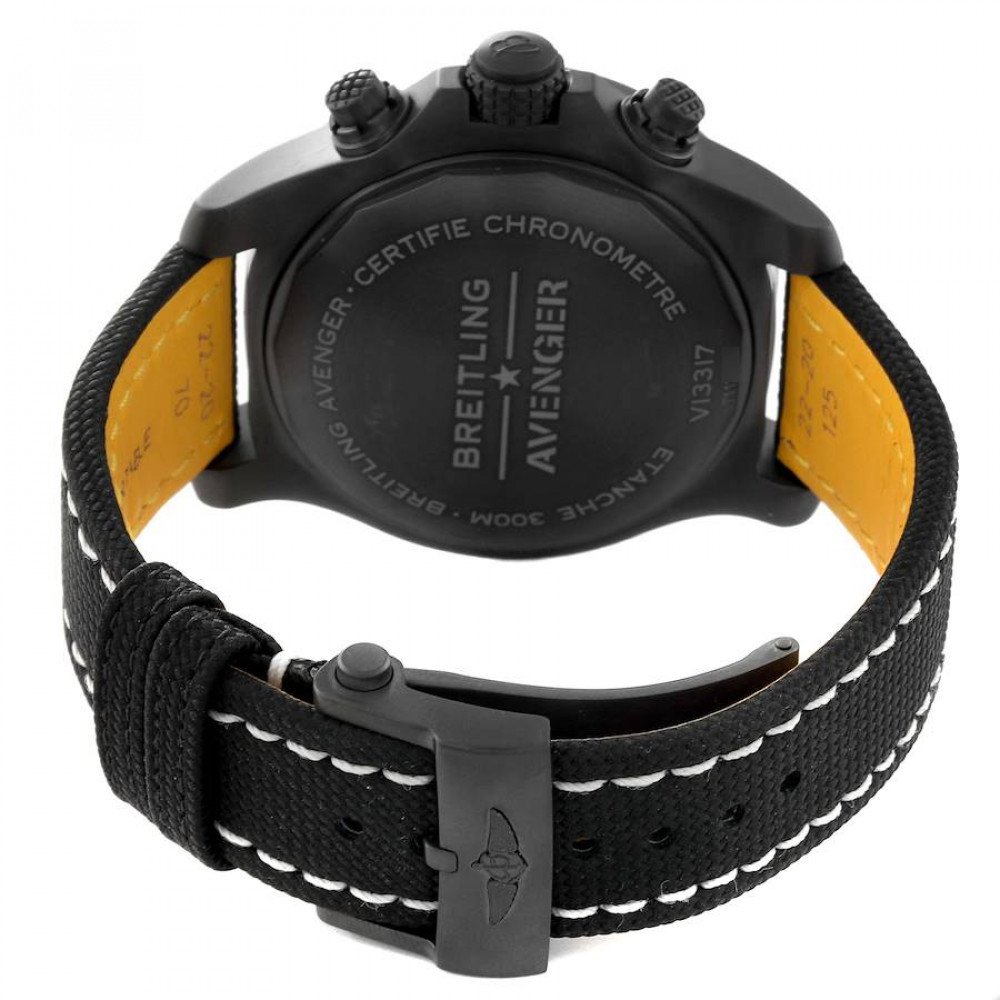 Breitling Avenger Night Mission DLC Coated Titanium Mens Watch V13317 Breitling Avenger Night Mission DLC Coated Titanium Mens Watch V13317