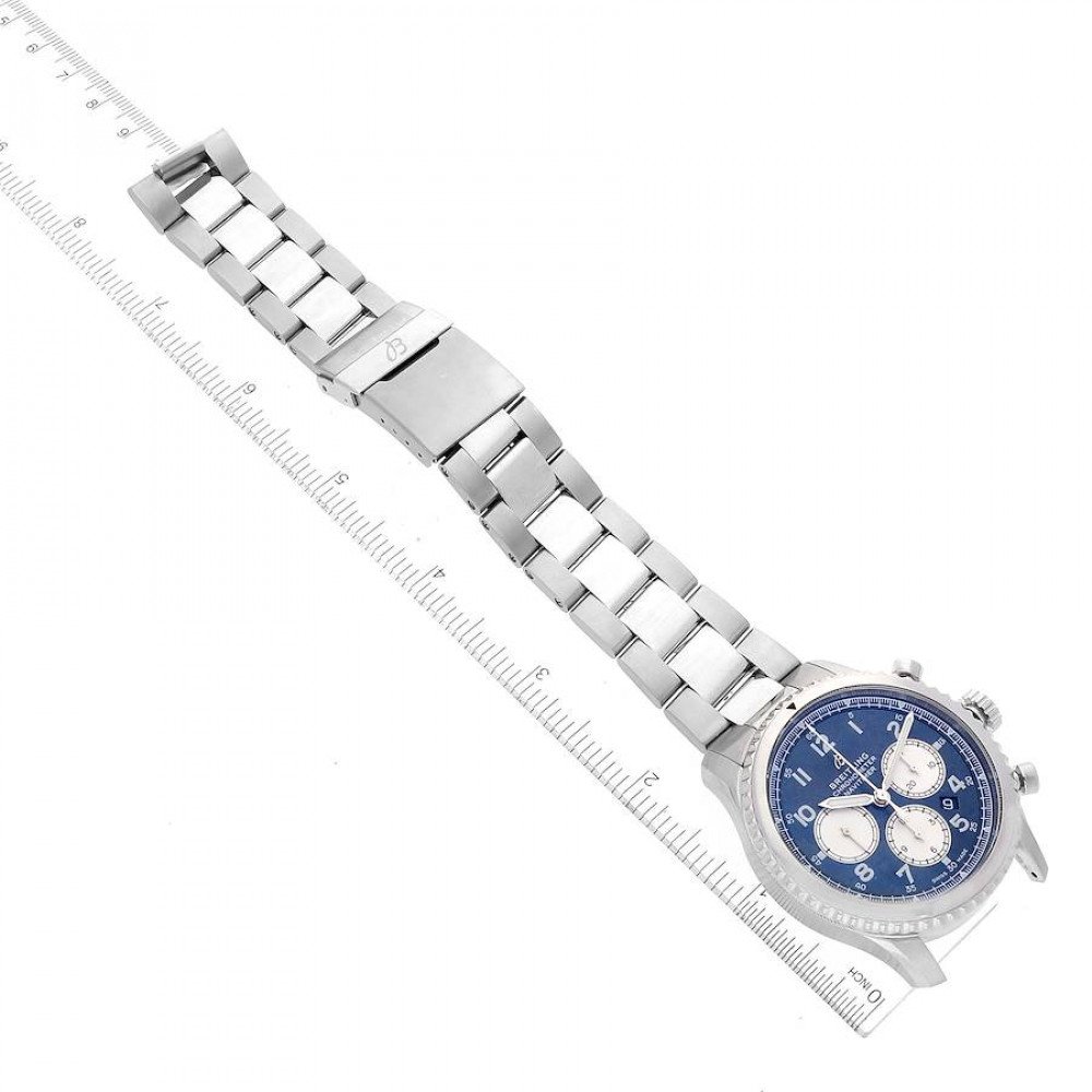 Breitling Navitimer Aviator 8 B01 Blue Dial Steel Mens Watch AB0117 Breitling Navitimer Aviator 8 B01 Blue Dial Steel Mens Watch AB0117