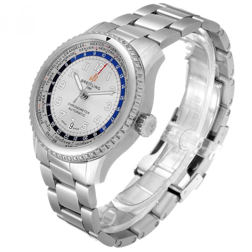 Breitling Aviator 8 Unitime Stainless Steel Mens Watch AB3521 Breitling Aviator 8 Unitime Stainless Steel Mens Watch AB3521