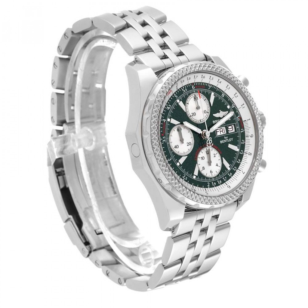 Breitling Bentley Motors GT Green Dial Steel Mens Watch A13362 Breitling Bentley Motors GT Green Dial Steel Mens Watch A13362