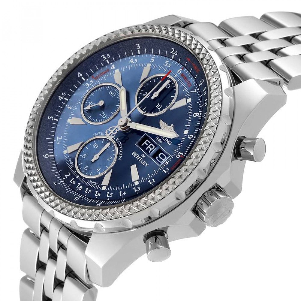 Breitling Bentley Motors GT Mother of Pearl Dial Steel Watch A13362 Breitling Bentley Motors GT Mother of Pearl Dial Steel Watch A13362
