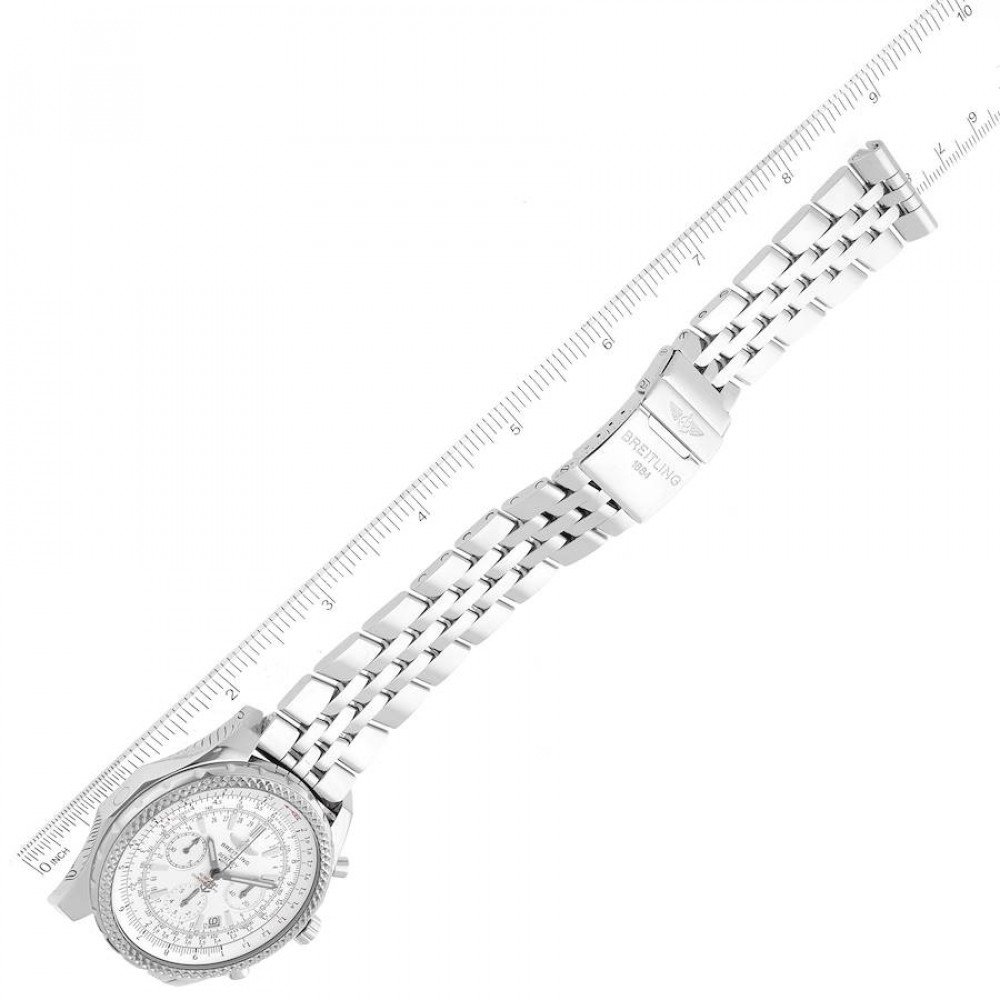 Breitling Bentley Motors Silver Dial Steel Chronograph Mens Watch A25362 Breitling Bentley Motors Silver Dial Steel Chronograph Mens Watch A25362