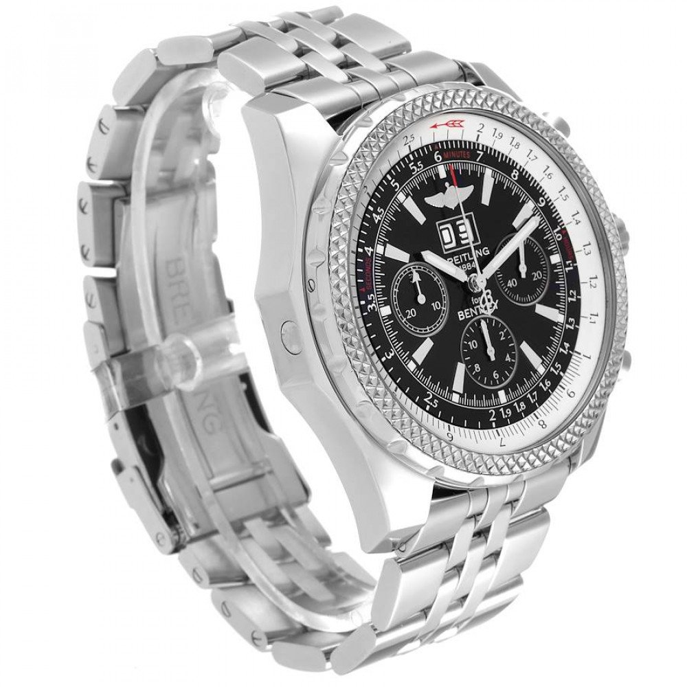 Breitling Bentley Motors Chronograph Steel Mens Watch A44362 Breitling Bentley Motors Chronograph Steel Mens Watch A44362