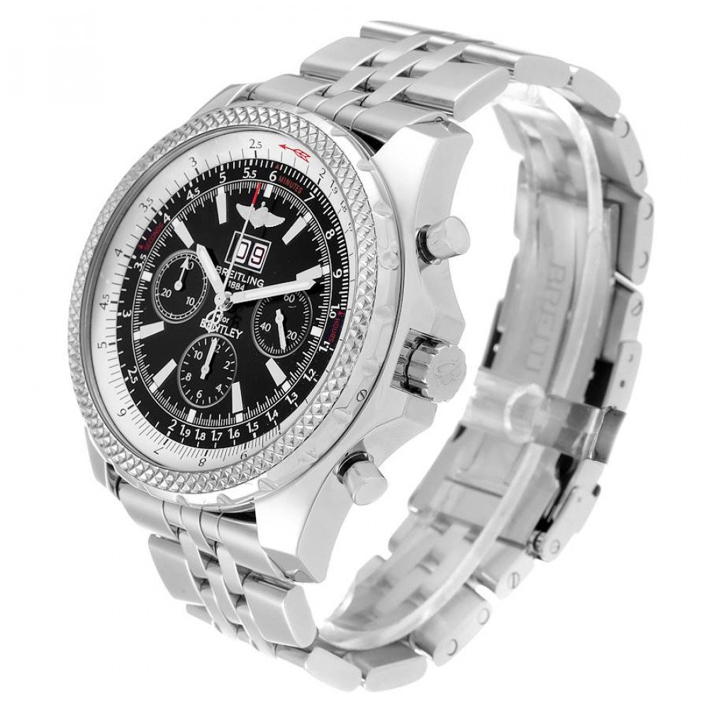 Breitling Bentley Motors Chronograph Steel Mens Watch A44362 Breitling Bentley Motors Chronograph Steel Mens Watch A44362