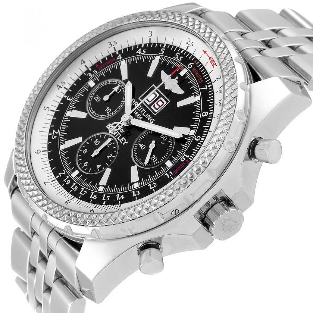 Breitling Bentley Motors Chronograph Steel Mens Watch A44362 Breitling Bentley Motors Chronograph Steel Mens Watch A44362