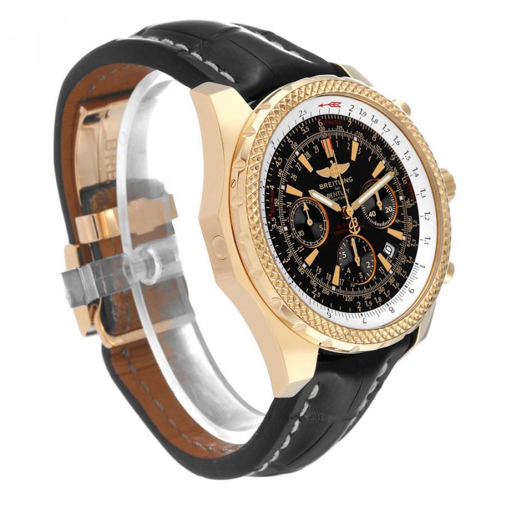 Breitling Bentley Yellow Gold Black Dial Chronograph Mens Watch K25362 Breitling Bentley Yellow Gold Black Dial Chronograph Mens Watch K25362