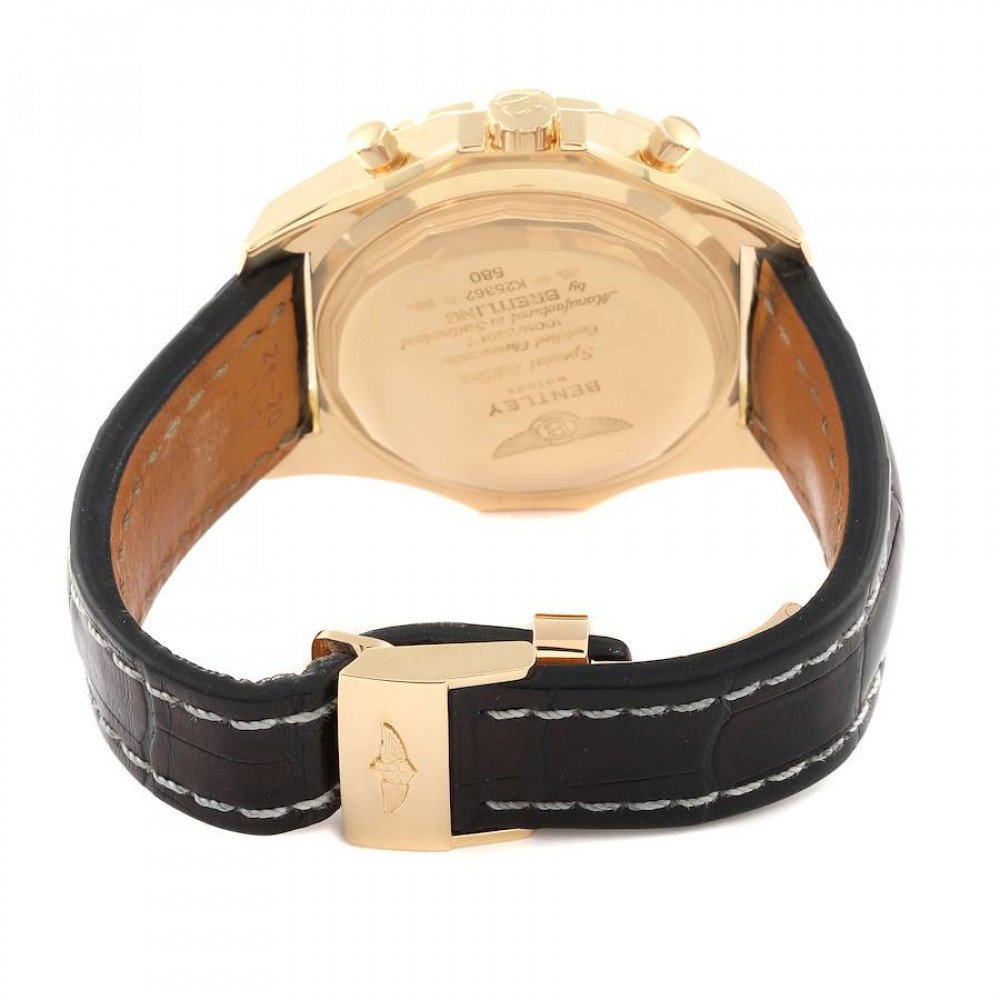 Breitling Bentley Yellow Gold Black Dial Chronograph Mens Watch K25362 Breitling Bentley Yellow Gold Black Dial Chronograph Mens Watch K25362