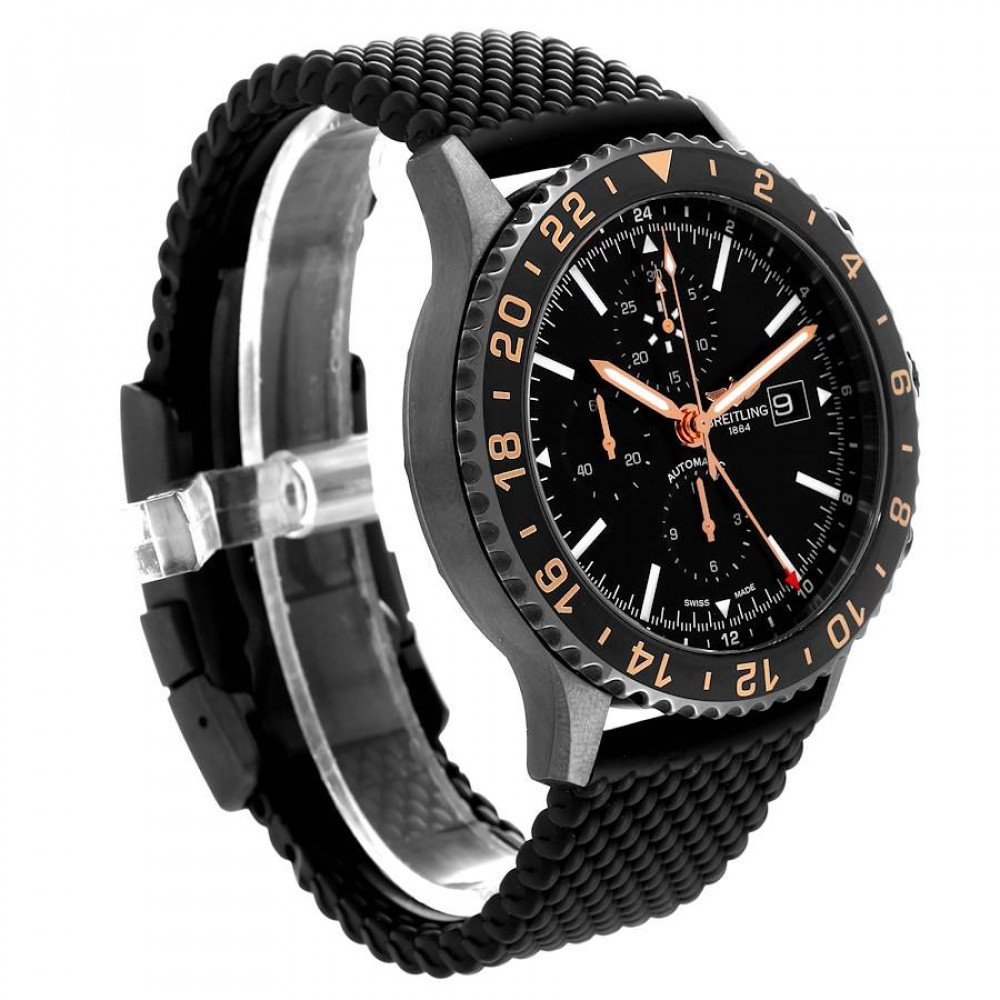 Breitling Chronoliner Las Vegas Edition Blacksteel Mens Watch M24310 Breitling Chronoliner Las Vegas Edition Blacksteel Mens Watch M24310