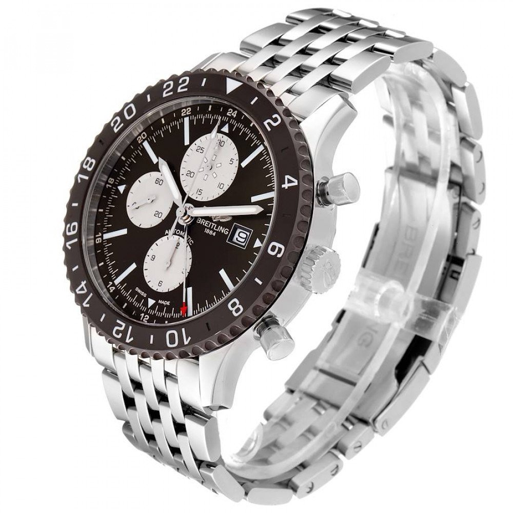 Breitling Chronoliner Brown Dial Bezel Steel Mens Watch Y24310 Breitling Chronoliner Brown Dial Bezel Steel Mens Watch Y24310