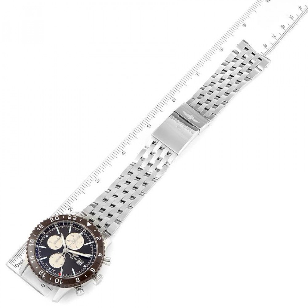 Breitling Chronoliner Brown Dial Bezel Steel Mens Watch Y24310 Breitling Chronoliner Brown Dial Bezel Steel Mens Watch Y24310