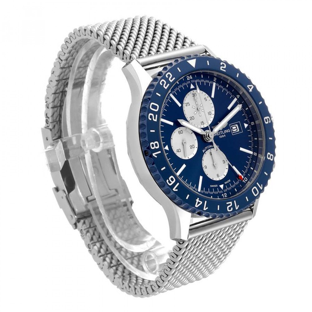 Breitling Chronoliner Blue Dial Steel Mens Watch Y24310 Breitling Chronoliner Blue Dial Steel Mens Watch Y24310