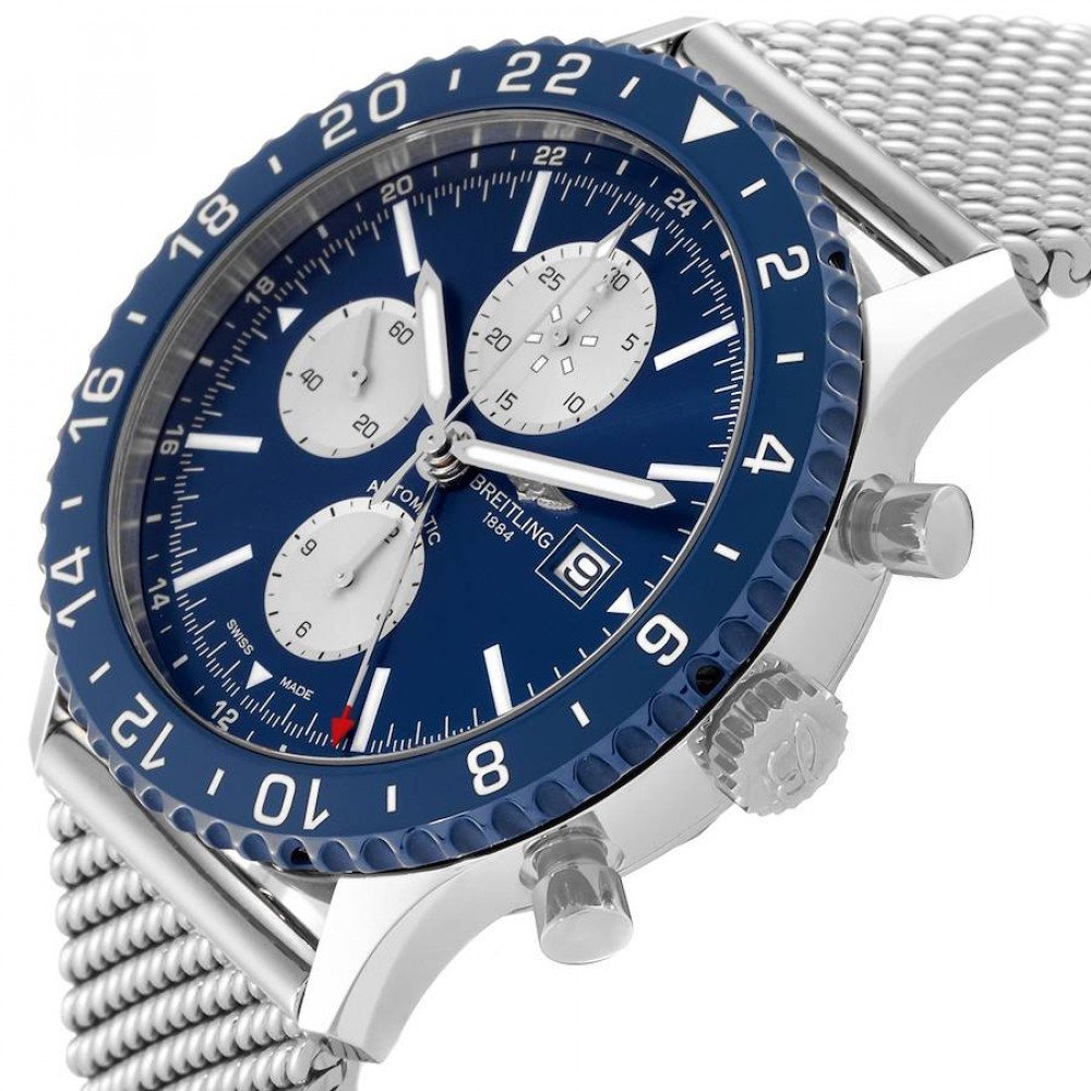 Breitling Chronoliner Blue Dial Steel Mens Watch Y24310 Breitling Chronoliner Blue Dial Steel Mens Watch Y24310