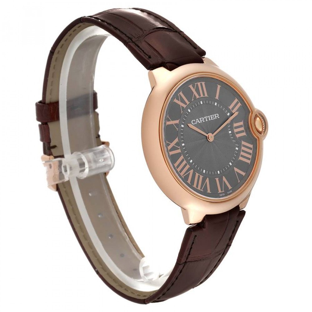 Cartier Ballon Bleu Rose Gold Grey Dial Mens Watch W6920089 Cartier Ballon Bleu Rose Gold Grey Dial Mens Watch W6920089