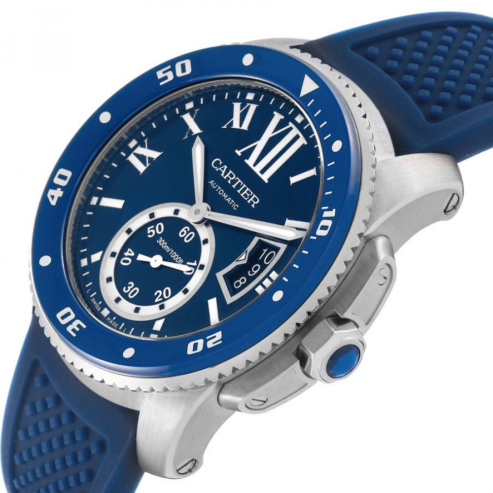 Cartier Calibre Diver Blue Dial Steel Mens Watch WSCA0010 Cartier Calibre Diver Blue Dial Steel Mens Watch WSCA0010