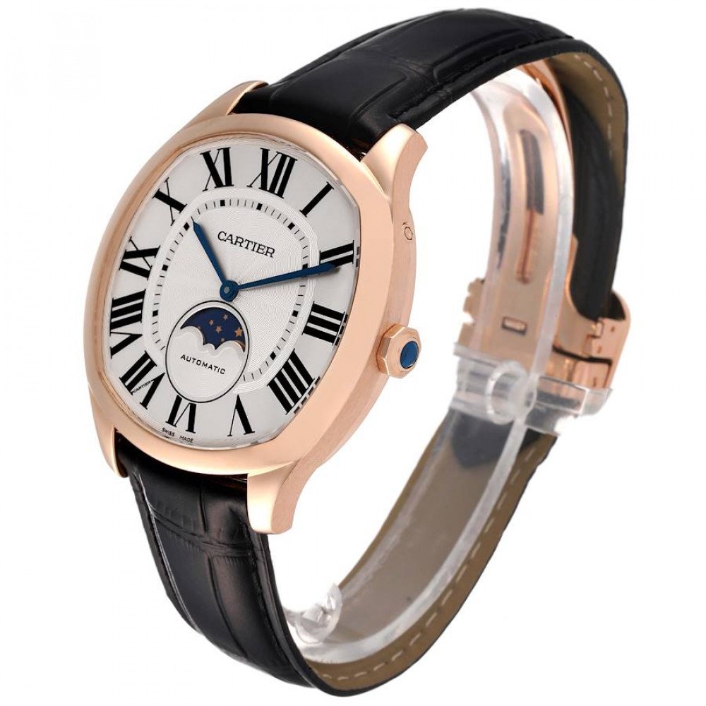 Cartier Drive de Cartier Rose Gold Moonphase Mens Watch WGNM0008 Cartier Drive de Cartier Rose Gold Moonphase Mens Watch WGNM0008