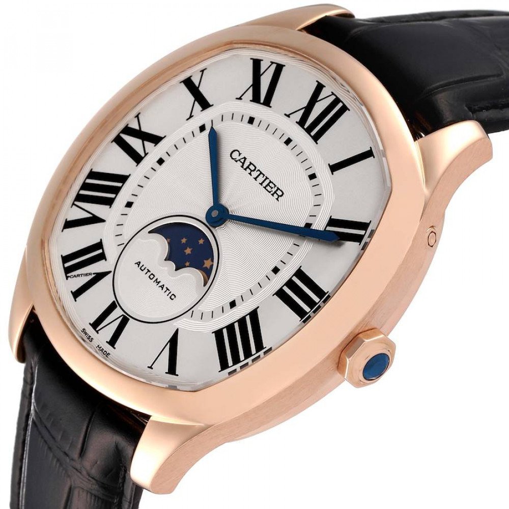 Cartier Drive de Cartier Rose Gold Moonphase Mens Watch WGNM0008 Cartier Drive de Cartier Rose Gold Moonphase Mens Watch WGNM0008