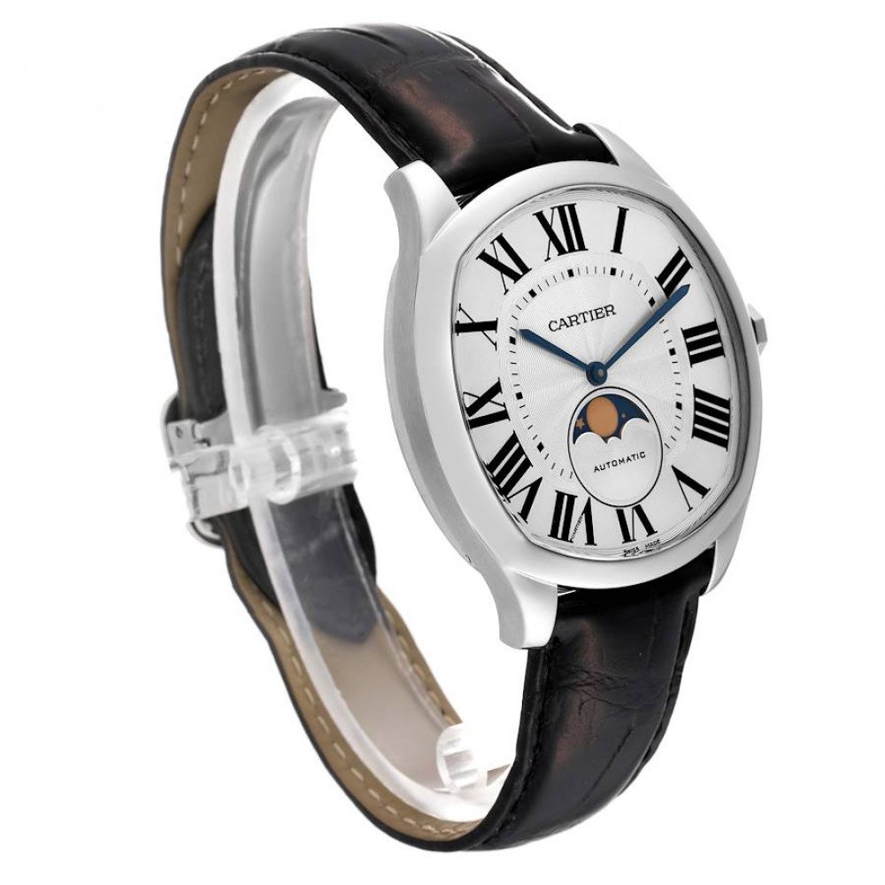 Cartier Drive Silver Dial Moonphase Steel Mens Watch WSNM0008 Cartier Drive Silver Dial Moonphase Steel Mens Watch WSNM0008