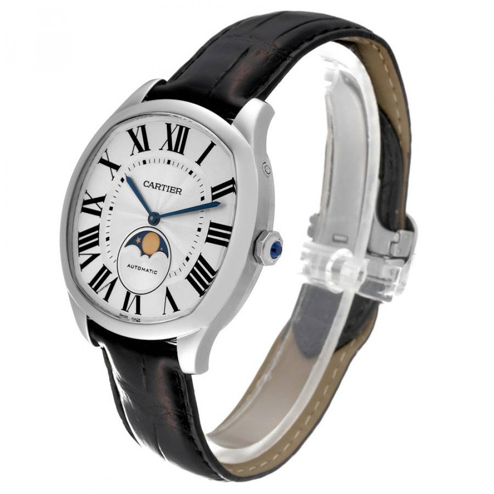 Cartier Drive Silver Dial Moonphase Steel Mens Watch WSNM0008 Cartier Drive Silver Dial Moonphase Steel Mens Watch WSNM0008