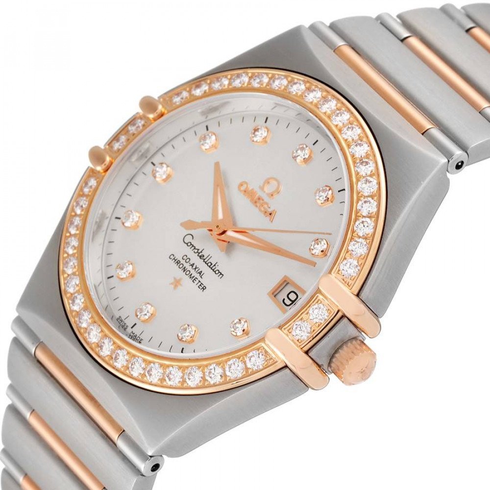 Omega Constellation 160 Years Steel Rose Gold Diamond Watch 111.25.36.20.52.001 Omega Constellation 160 Years Steel Rose Gold Diamond Watch 111.25.36.20.52.001