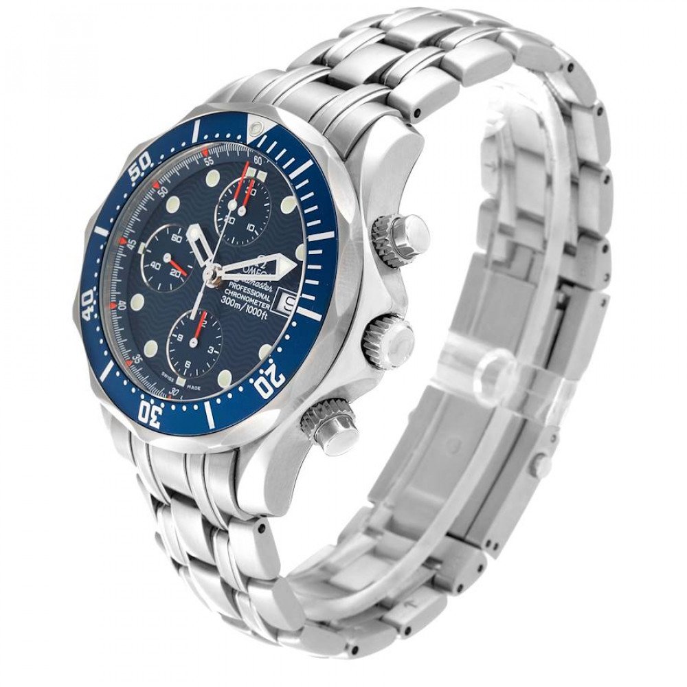 Omega Seamaster Blue Dial Chronograph Steel Mens Watch 2599.80.00 Omega Seamaster Blue Dial Chronograph Steel Mens Watch 2599.80.00