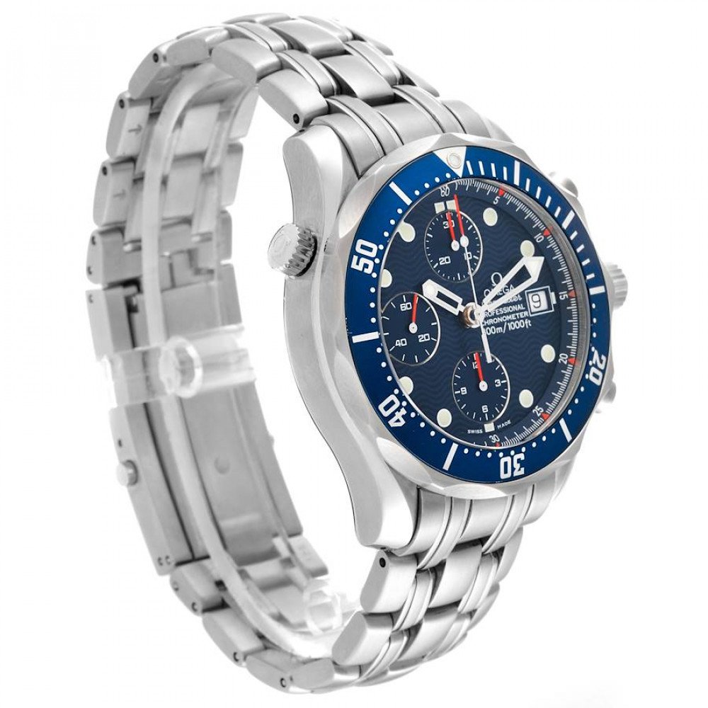 Omega Seamaster Blue Dial Chronograph Steel Mens Watch 2599.80.00 Omega Seamaster Blue Dial Chronograph Steel Mens Watch 2599.80.00
