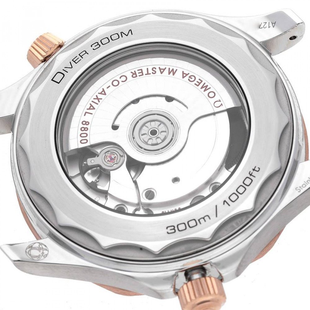 Omega Seamaster Diver Steel Rose Gold Mens Watch 210.22.42.20.01.002 Omega Seamaster Diver Steel Rose Gold Mens Watch 210.22.42.20.01.002