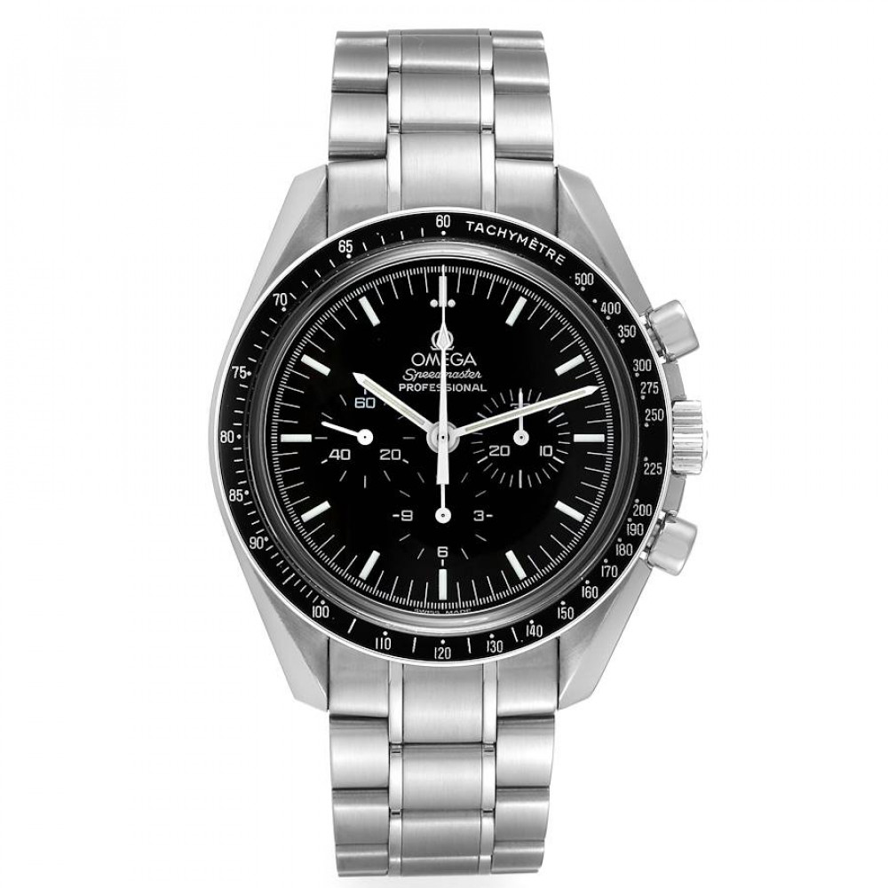 Omega Speedmaster Sapphire Sandwich Steel Mens MoonWatch 3573.50.00