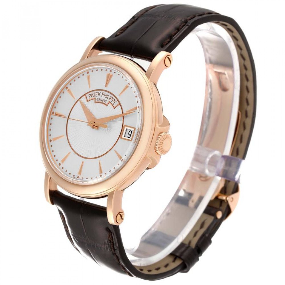 Patek Philippe Calatrava 18k Rose Gold Silver Dial Mens Watch 5153R Patek Philippe Calatrava 18k Rose Gold Silver Dial Mens Watch 5153R