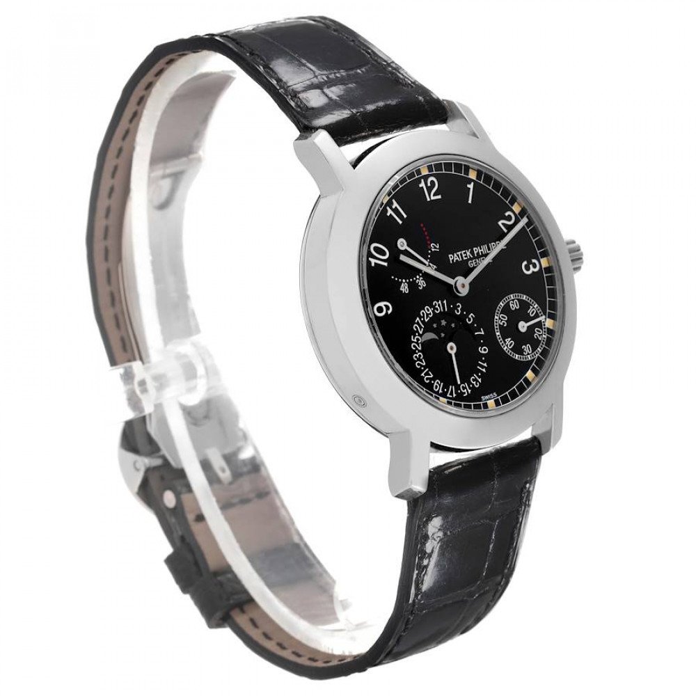 Patek Philippe Moonphase Power Reserve White Gold Watch 5055 Patek Philippe Moonphase Power Reserve White Gold Watch 5055