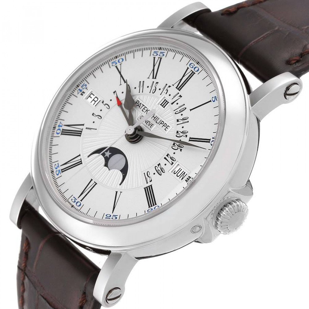Patek Philippe Perpetual Calendar White Gold Mens Watch 5159 Patek Philippe Perpetual Calendar White Gold Mens Watch 5159